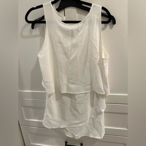 Unknown brand, white romper.